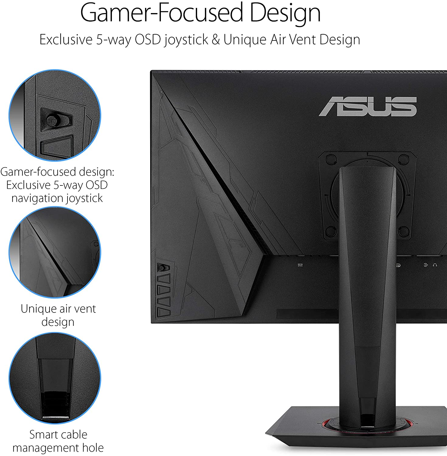 Asus VG278QR 27” Gaming Monitor, 1080P Full HD, 165Hz (Supports